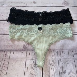 La Vie En Rose Thong Panties